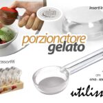 Porzionatore gelato plastica silicone professionale dosatore cucina 19x6x3 cm