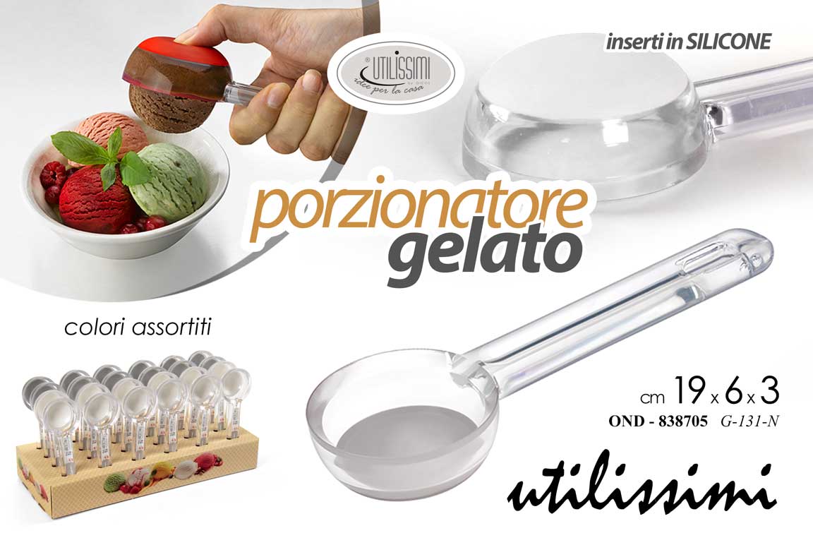 8025569838705 Porzionatore gelato plastica silicone professionale dosatore cucina 19x6x3 cm - immagine 1