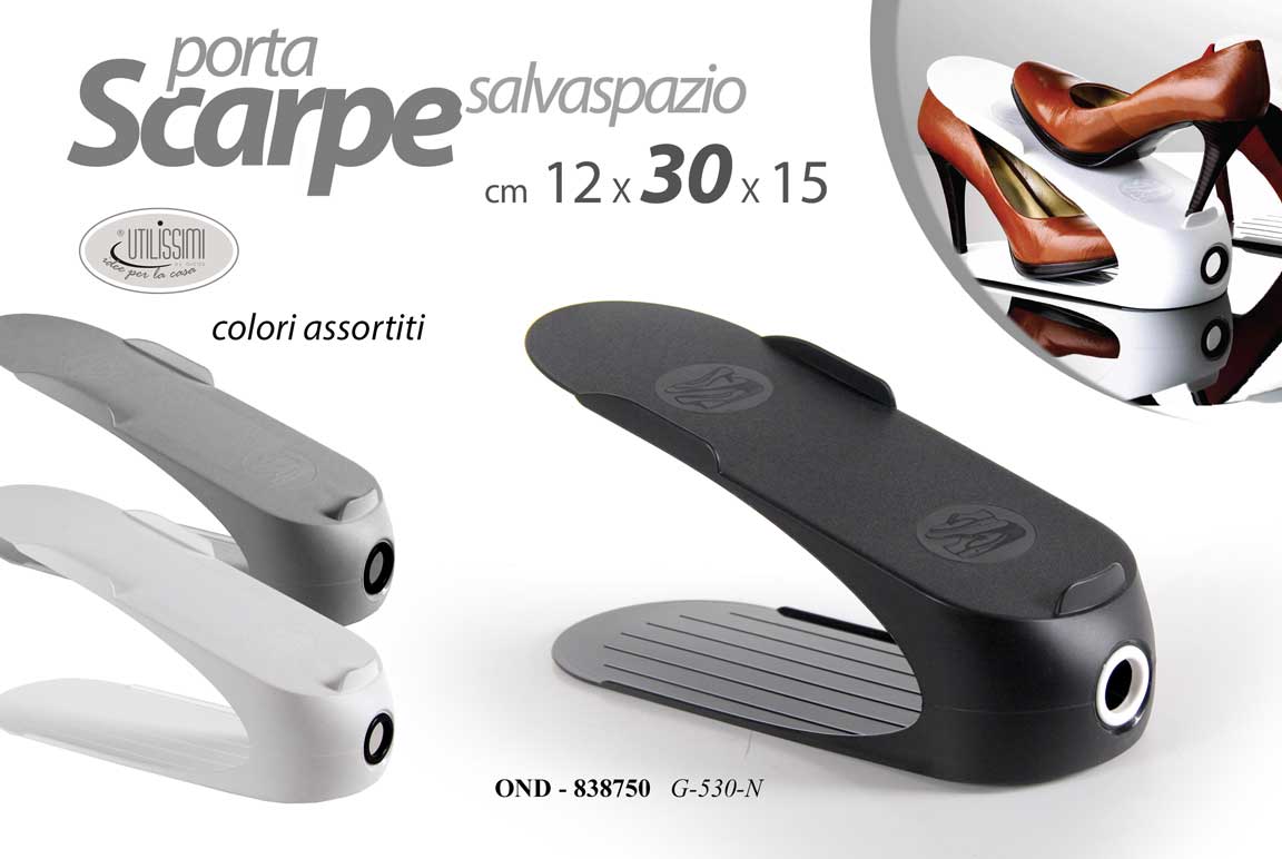 8025569838750 PORTASCARPE ORDINA SCARPE SALVASPAZIO ORGANIZER CIABATTE SCARPIERA 12*29*15 - immagine 1