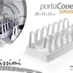 Porta coperchi salvaspazio organizer cucina supporto plastica ass 35*15*12 cm