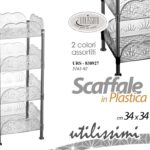 SCAFFALE MOBILE PORTA OGGETTI CUCINA BAGNO INGRESSO UFFICIO MOBILETTO 84*34*34cm