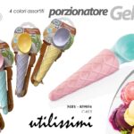 PORZIONATORE GELATO CUCCHIAIO PALETTA DOSATRICE PINZA FORMA CONO CIALDA COLOR