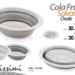 COLA FRUTTA SALVASPAZIO OVALE COLINO VERDURA Setaccio CHIUDIBILE PLASTICA 30*23