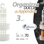 MENSOLA DOCCIA VASCA DA APPENDERE 3 RIPIANI BAGNO PORTA OGGETTI ACCESSORI 70*24
