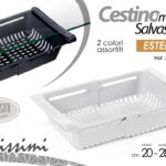 CESTINO CONTENITORE FRIGORIFERO FRIGO MENSOLA ESTENSIBILE REGOLABILE 28*16*7cm