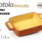 6 PIROFILA TEGLIA TERRACOTTA FORNO MICROONDE CIOTOLA PIATTO GOURMET 22*11*5 cm
