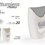Pattumiera tavolo ufficio scrivania basculante Mini secchio immondizia ass 20cm