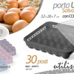 Portauova 30 POSTI Contenitore SALVASPAZIO COPERCHIO FRIGO Frigorifero 32*26*7