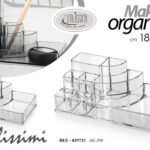 Organizer makeup gradini porta rossetti pennelli smalti acrilico ass 18x10x6 cm