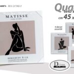 QUADRO PARETE TELA STAMPA LEGNO CASA UFFICIO NEGOZIO MATISSE CORPO DANZA 45*45cm
