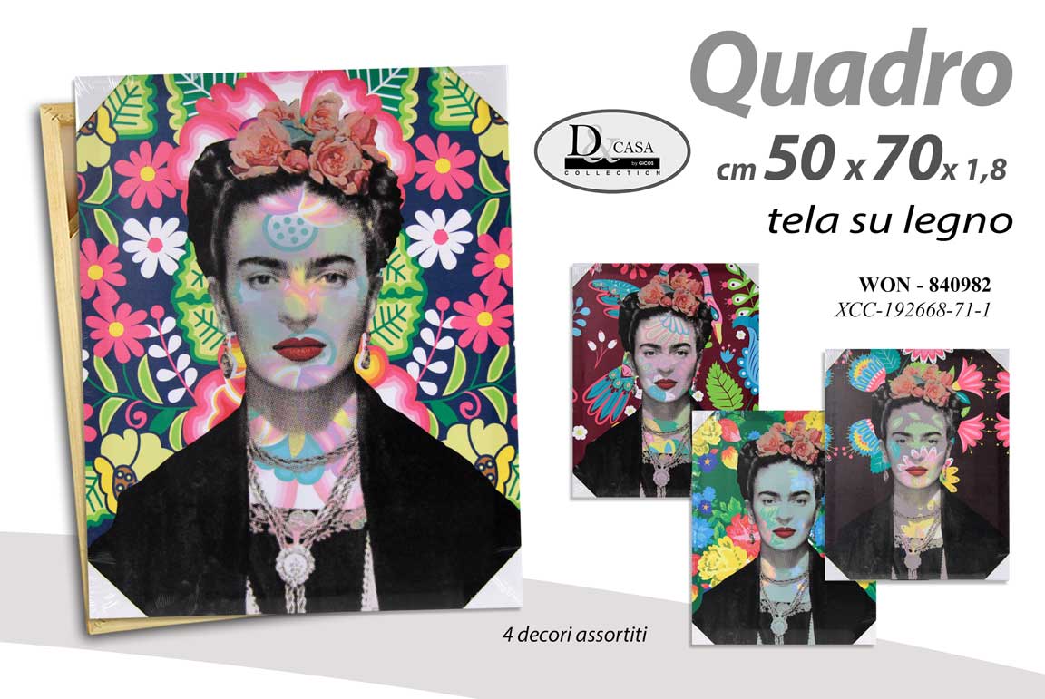 8025569840982 QUADRO STAMPA SU TELA Canvas LEGNO CINEMA COLOR MARILYN MONROE FILM ASSOR 45*45 - immagine 1