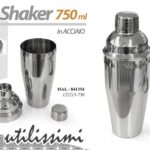 Shaker e set per cocktail ACCIAIO Barman Bar The Bars AGITATORE BICCHIERE 750 ML