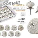 POMELLI PER MOBILI CASSETTI POMELLO CERAMICA CASSETTIERA ARMADIO BIANCO BEIGE