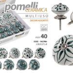 POMELLO CERAMICA MOBILE CASSETTIERA TONDO UNIVERSALE ASSORTITO 0,40CM