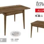 TAVOLO ALLUNGABILE LEGNO COLOR NOCE MODERNO CLASSICO TAVOLINO 120/80*70*h75cm