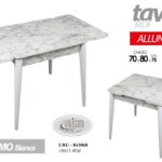 TAVOLO CON 4 SEDIE METALLO PIANO LEGNO SALVASPAZIO CASA GIARDINO VERANDA BALCONE