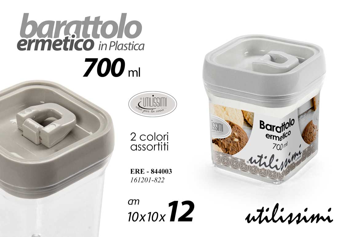 8025569844003 Barattolo cucina ermetico salva freschezza organizer salvaspazio plastica 12 cm - immagine 1