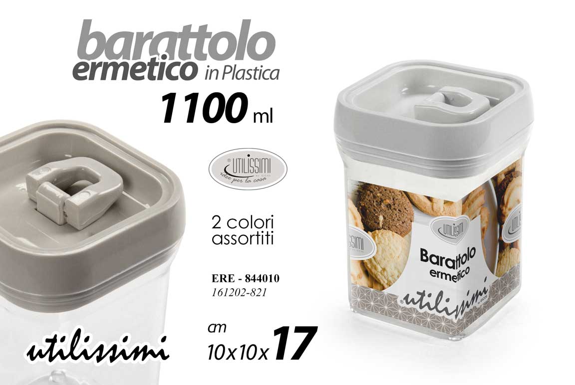 8025569844010 Barattolo cucina ermetico salva freschezza organizer salvaspazio plastica 17 cm - immagine 1