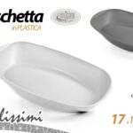 VASCHETTA VASSOIO PORTATA PIATTO FONDO OVALE PLASTICA RIGIDA COLOR 17*12*3,5 cm