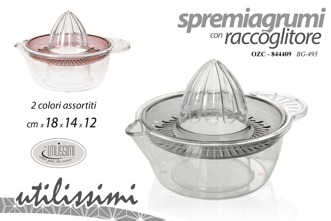8025569844409 SPREMI AGRUMI MANUALE CON RACCOLGLITORE SPREMUTA ARANCIA LIMONE FRUTTA 18*14*12 - immagine 1