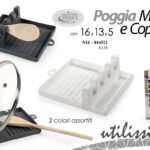 Poggia mestoli porta coperchi supporto organizer cucina salva spazio plastic ass