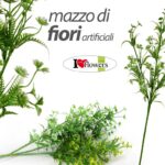 MAZZOLINO FIORI FINTI 60 CM ARTIFICIALE STELO PIANTA DECORATIVO RAMO