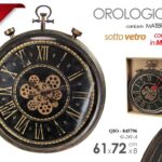 MAXI OROLOGIO DA PARETE INGRANAGGI MOVIMENTO ANTICATO CLASSICO MODERNO 72*61*8cm
