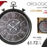 MAXI OROLOGIO DA PARETE INGRANAGGI MOVIMENTO ANTICATO CLASSICO MODERNO 72*61*8