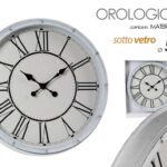OROLOGIO DA PARETE STILE ANTICO ANTICATO VINTAGE RETRò CLASSICO MODERNO 50*5 cm