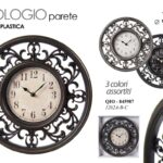 OROLOGIO DA PARETE MURO MECCANISMO SILENZIOSO ANALOGICO VINTAGE ANTICO 31cm