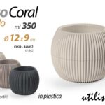 VASO VASETTO PIANTE FIORI CLASSICO MODERNO DESIGN PLASTICA COLOR ASSOR Ø12*9cm