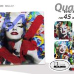 QUADRO PARETE TELA STAMPA SU LEGNO CASA UFFICIO NEGOZIO Dive Hollywood 45*45 cm