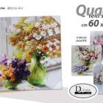 QUADRO STAMPA SU TELA Canvas LEGNO VASO VASI FIORI Multicolor ASSORT 60*60 cm