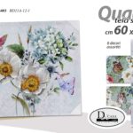 QUADRO STAMPA SU TELA Canvas LEGNO PRIMAVERA FIORI NATURA COLOR ASSORT 60*60cm