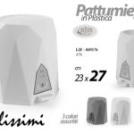 PATTUMIERA A PEDALE GEOMETRICA BAGNO CASA UFFICIO SPAZZATURA MODERNA ASS 27*23cm