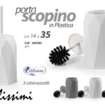 Portascopino da bagno Porta Scopino WC Spazzolone per Water GEOMETRIC 35*14
