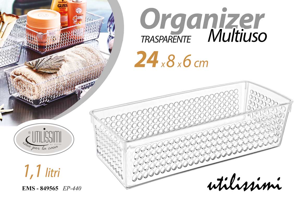 8025569849565 ORGANIZER CASSETTI CUCINA PENSILE CONTENITORE Frigorifero FRIGO 1,1LT 24*8*6 CM - immagine 1