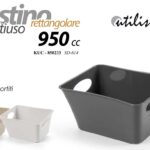 CESTINO PORTA OGGETTI ORGANIZER CUCINA BAGNO VESTITI BUCATO CESTA 16*12*8