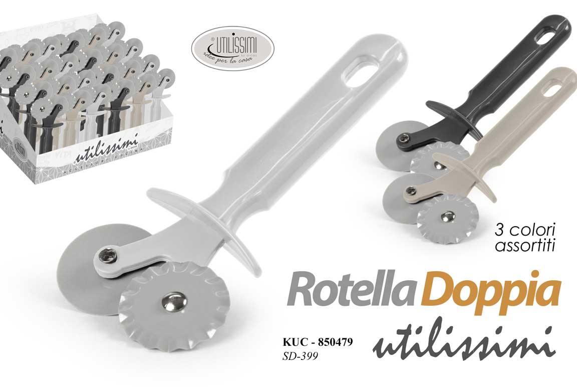 8025569850479 ROTELLA SFOGLIA DOPPIA PASTA FATTA IN CASA DOLCI BISCOTTI PIZZA IMPASTI MANUALE - immagine 1