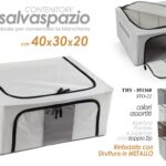 SCATOLA CONTENITORE ORGANIZER BOX BIANCHERIA SALVASPAZIO ARMADIO 22L AS 39*29*19