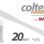 20 Coltelli tavola finger food aperitivo buffet party buffet plastica bianca