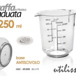 Caraffa graduata cucina misurino pasticceria dosatore plastica antiscivolo 250ml