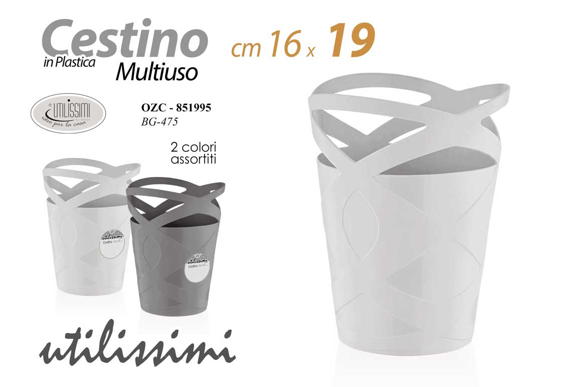8025569851995 CESTINO PATTUMIERA DA TAVOLO BAGNO SPAZZATURA MODERNA CASA UFFICIO NEGOZIO 19 cm - immagine 1