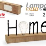 LAMPADA 10 LED LUMETTO ABAT JOUR TAVOLO COMODINO SCRIVANIA DECORATIVA H 15 cm