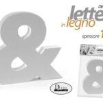 LETTERA & LEGNO TAVOLO MURO MDF BIANCO ALFABETO DECORAZIONE FRASE FRASI 15 cm