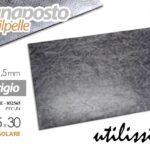 Segnaposto sottopiatto rettangolare tovaglietta americana grigio ecopelle 45x30