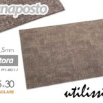 Tovaglietta americana segnaposto pranzo colazione moderna tortora pvc 45x30 cm