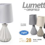 LAMPADA LUMETTO ABAT JOUR DA TAVOLO COMODINO CLASSICO MODERNO CHIC 28*10 cm