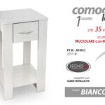 COMODINO Moderno Cassettiera CAMERA LETTO UFFICIO SALOTTO RIPIANI LEGNO 60*35*34