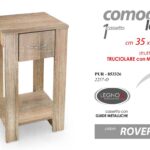 COMODINO Moderno Cassettiera CAMERA LETTO UFFICIO SALOTTO ROVERE RIPIANI 60*35cm